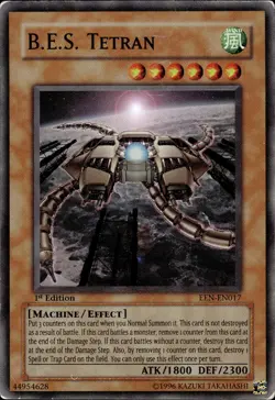 B.E.S. Tetran - Super Rare 1st Edition EEN-EN017 - HP - YuGiOh - Image 1