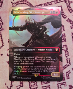 MTG Foil Witch-King, Sky Scourge Lord of the Rings Tales of Middle Earth NM - Image 1