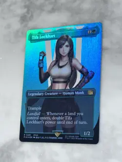 Tifa Lockhart Borderless Foil Final Fantasy Magic the Gathering Card NM/Mint - Image 1