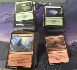 Mtg 670x Baldur’s Gate Basic Lands Magic Huge Bulk Lot Commander Forest Mountain - Image 2