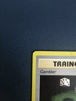 Pokemon Trainer Card Gambler 60/62 Fossil Common WOTC - Image 2