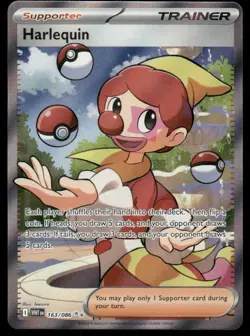 Pokemon Cards Harlequin 163/086 White Flare Holo Ultra Rare NM - Image 1
