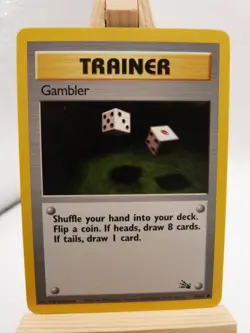 Pokemon Common Trainer Card : Gambler 60/62 (Fossil) - Image 1