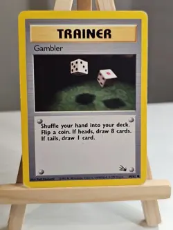 Pokemon TCG Gambler Fossil, Card 60/62, Regular MP - Image 1