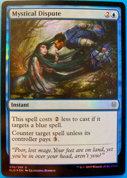 FOIL Mystical Dispute / Mystischer Disput - THRONE ELDRAINE - englisch (nm +) - Image 1