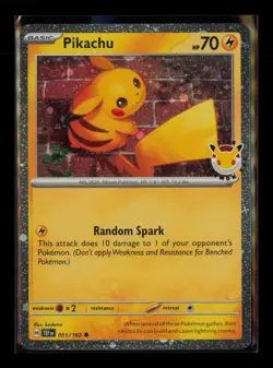 Pikachu (Pokemon Day 2026) 051/162 Holo NM/M Pokemon - Image 1