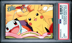 Pokemon Card A Pokemon Wonderland! #3 Pikachu Topps The Movie 2000 PSA 9 - Image 1
