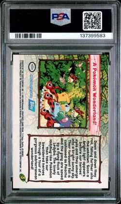 Pokemon Card A Pokemon Wonderland! #3 Pikachu Topps The Movie 2000 PSA 9 - Image 2