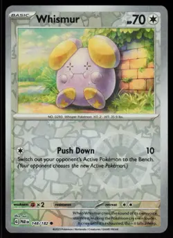 Whismur 148/182 Common Paradox Rift Pokemon Reverse Holo Near Mint - Image 1