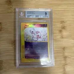 2002 Pokemon Expedition Mew BGS 9 Mint Reverse Holo - With 10 Subgrade - Image 1
