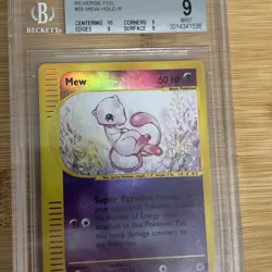 2002 Pokemon Expedition Mew BGS 9 Mint Reverse Holo - With 10 Subgrade - Image 2