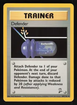 Pokemon Base Set 2 #109/130 Defender Card TCCCX - Image 1