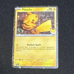 Pokemon Day TCG Pikachu 2026 051/162 Holo Temporal Forces EN Basic HP 70 - Image 1