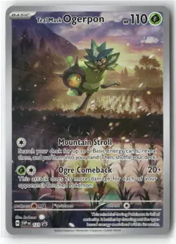 Teal Mask Ogerpon 123 Holo Promo Scarlet & Violet Promo Pokemon Near Mint - Image 1