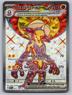 Toxtricity ex 227/182 Ultra Rare Paradox Rift Pokemon Holo Near Mint - Image 1