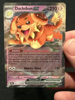 2024 Dachsbun ex - 067/142 Stellar Crown Double Rare Pokemon - Image 1