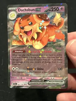 2024 Dachsbun ex - 067/142 Stellar Crown Double Rare Pokemon - Image 2