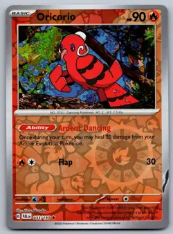 Pokemon Paldea Evolved - Reverse Holo Oricorio 033 - Image 1