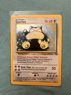 Snorlax 11/64 Holo Rare Jungle Pokemon Unlimited Holo Lightly Played - Image 1