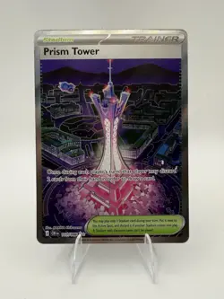 Prism Tower 111/086 Ultra Rare | Pokemon Me04: Chaos Rising | NM Holo - Image 1