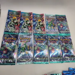 66 x Korean Pokemon Booster Pack Variety Bundle - Image 3
