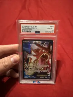 2016 POKEMON XY BREAKPOINT #114 FULL ART/GYARADOS EX PSA 10 - Image 3