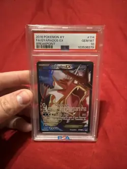 2016 POKEMON XY BREAKPOINT #114 FULL ART/GYARADOS EX PSA 10 - Image 4
