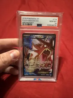 2016 POKEMON XY BREAKPOINT #114 FULL ART/GYARADOS EX PSA 10 - Image 5