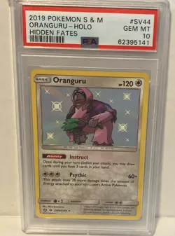 Oranguru SV44/SV94 Hidden Fates Shiny Holo Rare Holo Basic 120 HP PSA 10 - Image 1