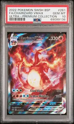 2022 POKEMON SWSH BLACK STAR PROMO CHARIZARD VMAX GEM MT 10 - Image 1