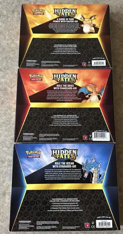 Lot Of 3 Sealed Pokemon Hidden Fates GX Collection Boxes - Set - Image 2