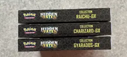 Lot Of 3 Sealed Pokemon Hidden Fates GX Collection Boxes - Set - Image 4