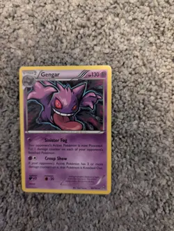 Pokemon TCG Gengar 60/162 Theme Deck Exclusive Non-Holo Rare - Image 1