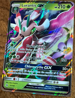 Pokemon Lurantis GX 15/149 Ultra Rare Holo - Sun & Moon Base Set 2017 NM - Image 1
