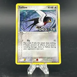 Pokemon TCG Taillow EX Deoxys 80/107 Reverse Holo Stamped MP - Image 1
