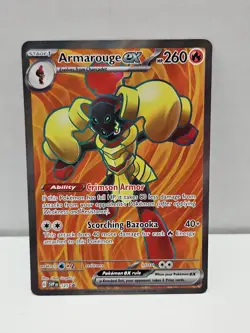 Pokemon TCG Armarouge EX SVP 125 Full Art Black Star Promo NM - Image 1