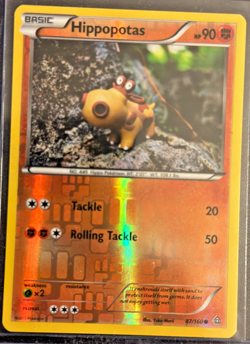 Pokemon TCG HIPPOPOTAS 87/160 - XY Primal Clash Rev Holo - Image 1