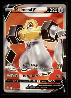 Melmetal V (Full Art) Ultra Rare Pokemon GO 075/078 NM - Image 1