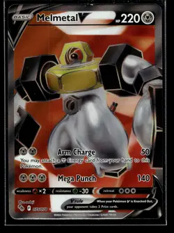 Melmetal V (Full Art) Ultra Rare Pokemon GO 075/078 NM - Image 1