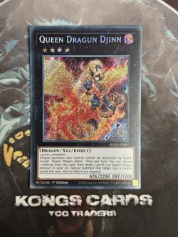 BLGG-EN097 Queen Dragun Djinn Secret Rare Yu-Gi-Oh! NEW - Image 1