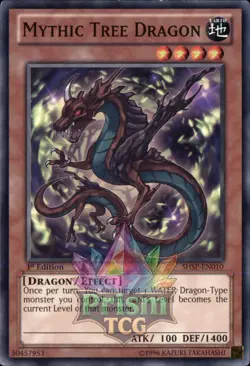 1st Ed Mythic Tree Dragon SHSP-EN010 Yugioh - Image 1
