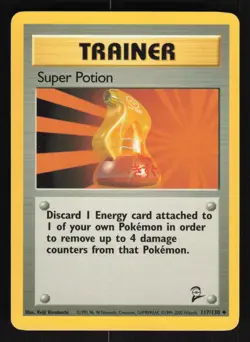 Pokemon Base Set (Shadowless) #090/102 Super Potion Card TCCCX - Image 1