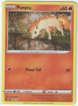 Ponyta 004/034 Trading Card Game Classic Holo- NM - Image 1