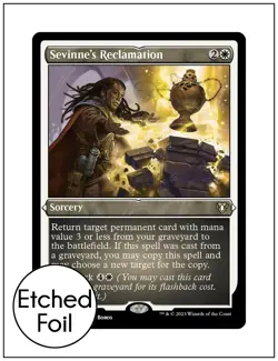 Sevinne's Reclamation, Etched Foil, Commander Masters, Magic MTG NM - Image 1