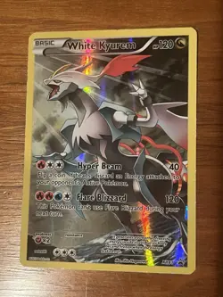 White Kyurem XY81 Pokemon XY Black Star Promos Full Art Holo 2015 LP - Image 1