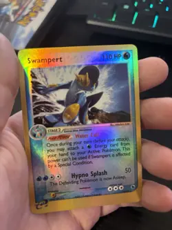 Swampert 13/109 Reverse Holo Ruby & Sapphire 110 HP Holo Rare Pokemon TCG - Image 3