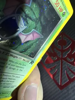 DARK GOLBAT 1999 POKEMON ORIGINAL FOSSIL 1ST EDITION RARE HOLO 7/82 SWIRL 🌀🌀🌀 - Image 4