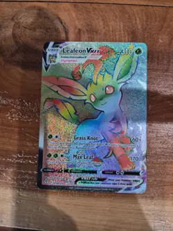 2021 Pokemon Leafeon VMAX (Secret) 204/203 SWSH07: Evolving Skies Holo !! 🔥🔥 - Image 1