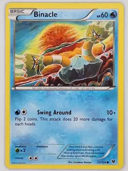 Binacle 22/124 Pokemon - XY Fates Collide MP - Image 1