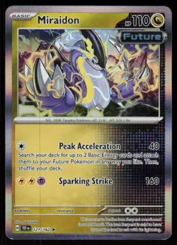 Miraidon 121/162 Rare Temporal Forces Pokemon Holo Near Mint - Image 1